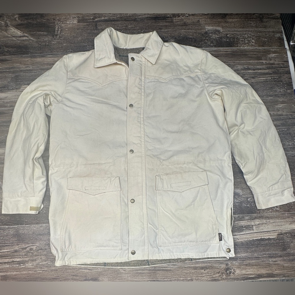 Vintage Walls Western Wear Canvas Blanket Lined Ranch - Chore Coat XL